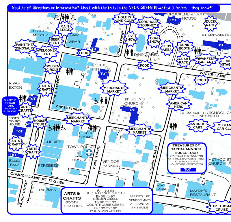 Map of RivahFest - Left side