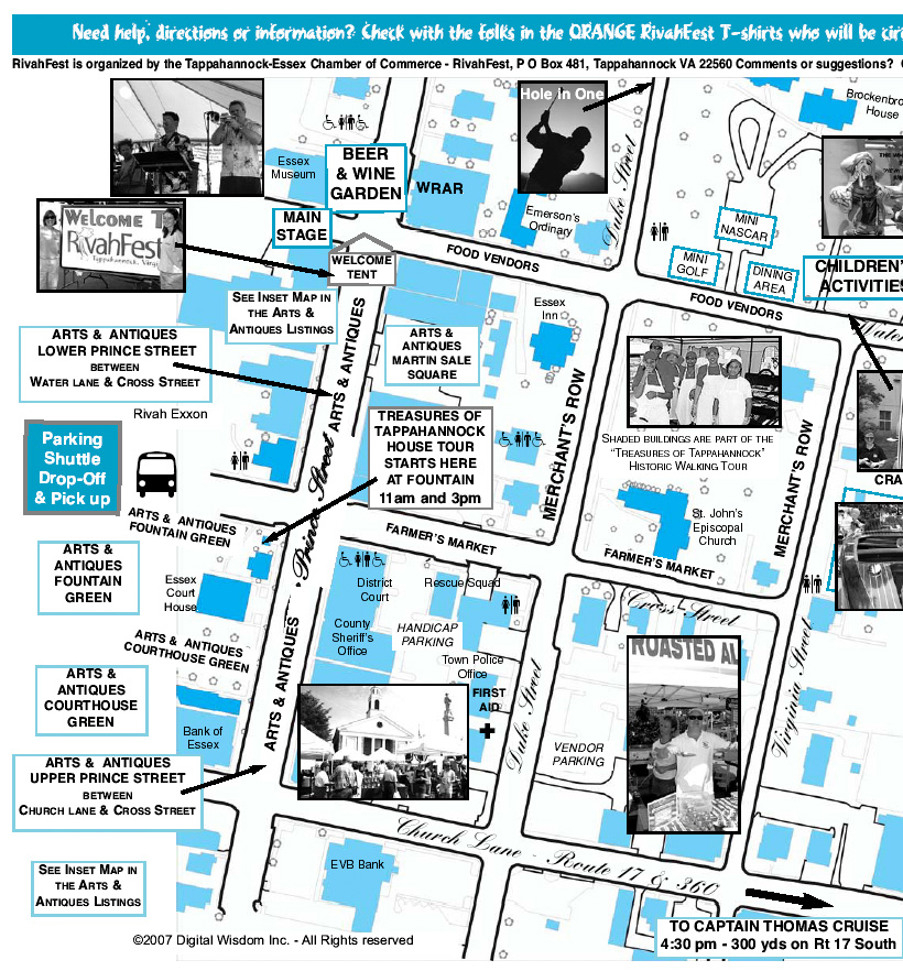 Map of RivahFest - Left side